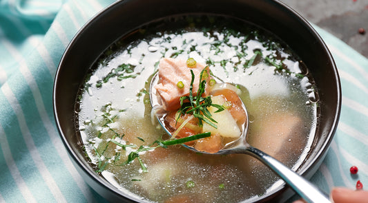 Salmon & Vanilla Seafood Stock