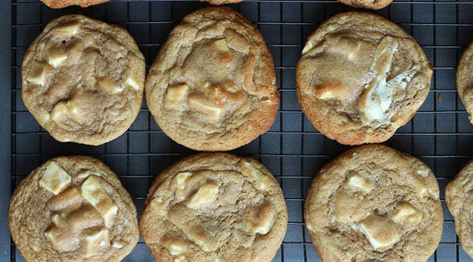 Vanilla, White Chocolate & Macadamia Nut Cookies