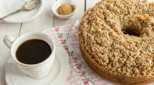 Vanilla & Mango Streusel Cake