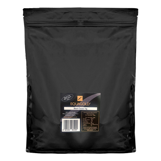 Equagold BLACK Dutch Cocoa Powder 1kg **BLACK COCOA**