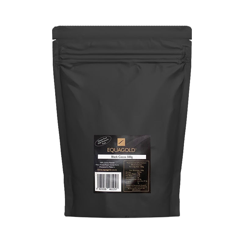 Equagold BLACK Dutch Cocoa Powder 500g **BLACK COCOA**