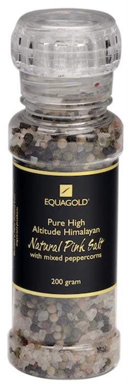 Equagold Himalayan Pink Salt & Mixed Peppercorn 200g