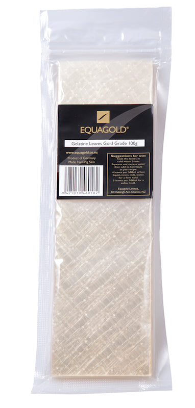 Equagold Gelatine Leaves (Gold Grade) 100g