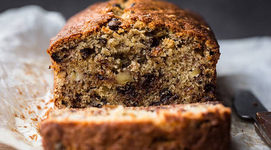 Chocolate Chip & Walnut Banana Bread Loaf