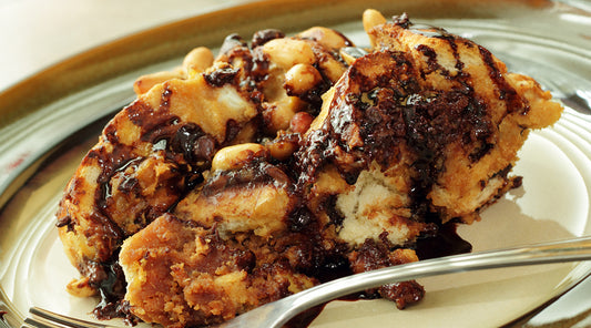 Rich Chocolate ‘Bread & Butter’ Croissant Pudding