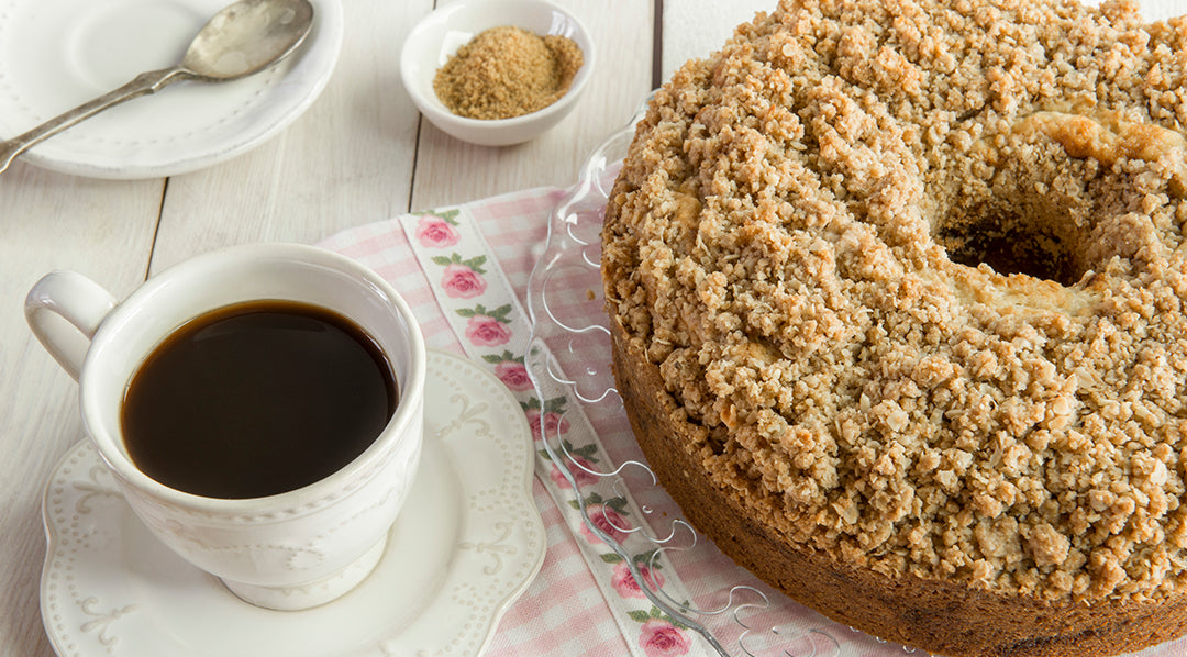Vanilla & Mango Streusel Cake