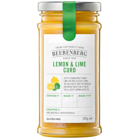 (BBE: 29/10/2025) Beerenberg Lemon & Lime Curd 300g