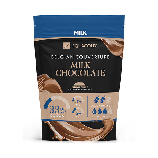 (BBE: 17/08/2025) Equagold Belgian Couverture Milk Chocolate 1kg