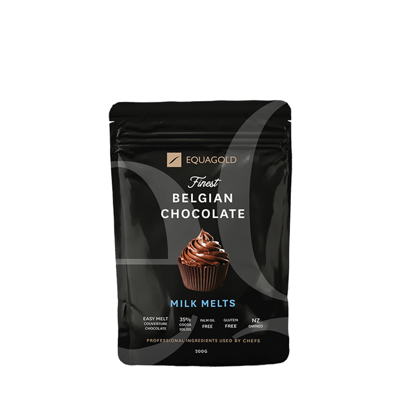 Equagold Finest Belgian Chocolate 35% Milk Melts 200g