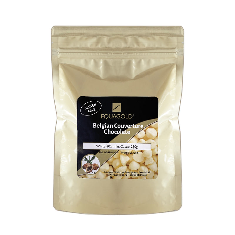 
                  
                    Equagold Belgian Couverture 30% White Chocolate 250g
                  
                
